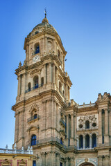 Fototapeta na wymiar Malaga Cathedral, Spain