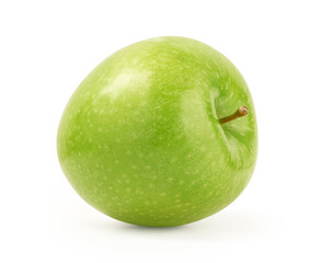 Perfect Fresh Green Apple Isolated on White Background