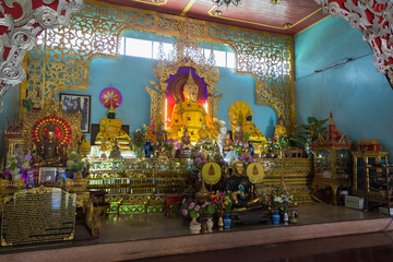 Wat Chong Klang and Wat Chong Kham in Mae Hong Son, Thailand.