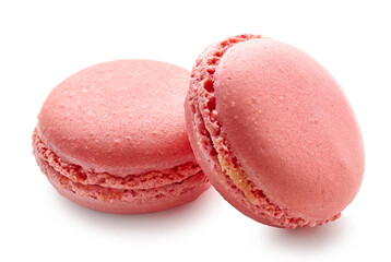 two pink macaroons