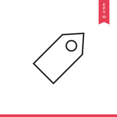 Tag icon vector. Label sign
