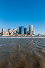 Manhattan Shore in New York, United States.