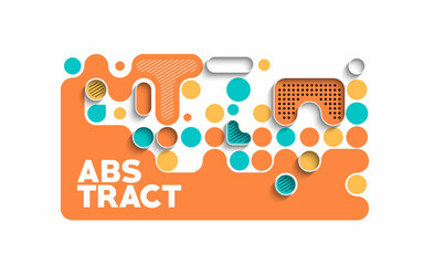 Abstract banner poster with space of your text, vector illustration Design shapes.