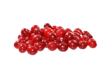 red cherry isolated on white background