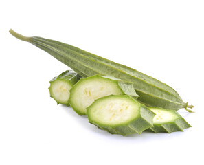 zucchini isolated on white background