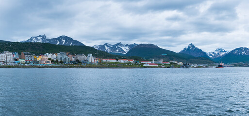 Harbour, Ushuaia city, Tierra del Fuego archipelago, Argentina, South America, America