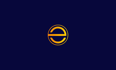 Alphabet letter icon symbol monogram logo E, CE, EC
