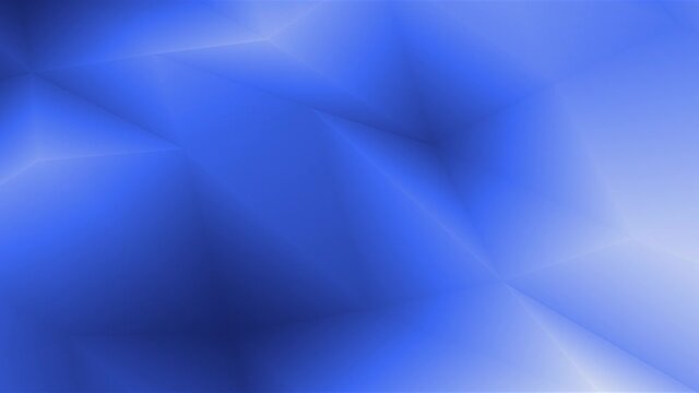 Modern and abstract polygon surface background animation in blue color. Calm and slow motion. Seamless loop. Large polygon version.