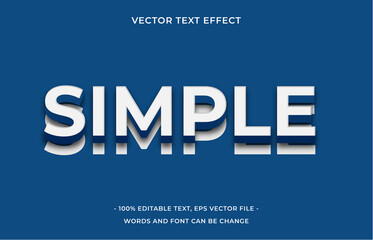 Simple editable text effect