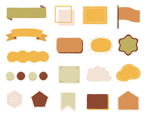 手書きのフレーム／見出し／タイトル／装飾／素材