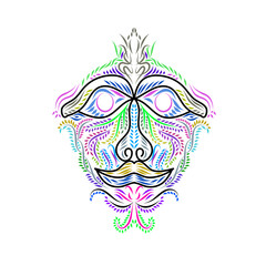 tribal skull tattoo design