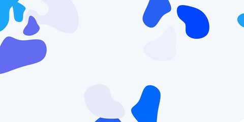 Light blue vector template with abstract forms.