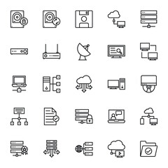 Data Storage Vector Icons 2