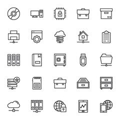 Data Storage Vector Icons 4