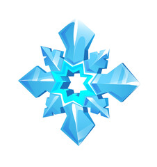 3d crystal snowflake