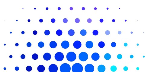 Light Pink, Blue vector pattern with spheres. Colorful illustration with gradient dots in nature style. Design for posters, banners.