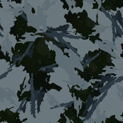 Urban camouflage of various shades of blue and grey colors