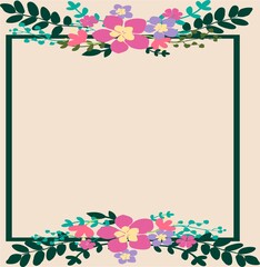 Frame with flower box 2