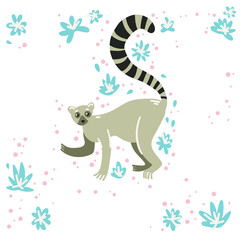 cat with flowers