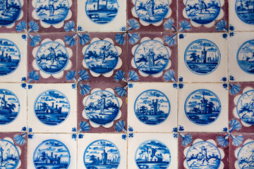 Tile on the walls in the Frederiksborg castle.