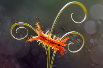 Caterpillar on Leaf