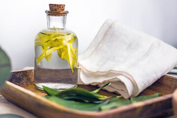 Natural cosmetics of exotic flowers, home skin care