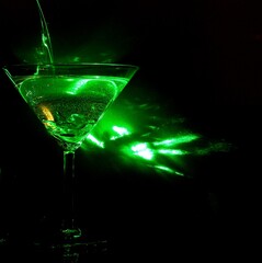 cocktail with lime