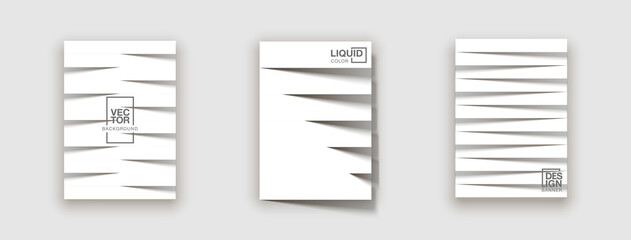 Trendy Minimal empty covers design set. white halftone gradients background modern template design for web. Cool gradients. Future geometric patterns set isolated on white background.