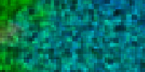 Light Blue, Green vector texture in rectangular style.
