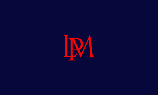 Alphabet letter icon symbol monogram logo LPM