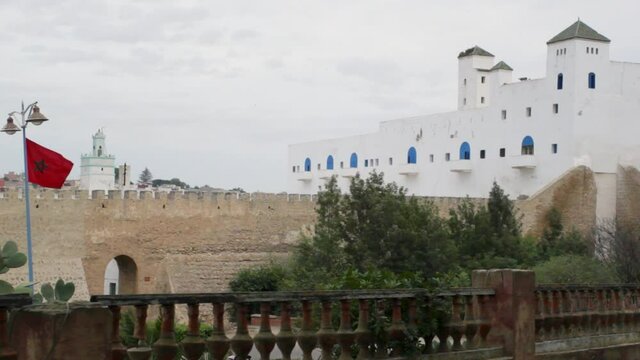 the back yard of the great mosque of safi in morocco 