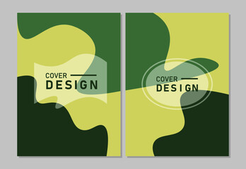 flyer or cover design paper cut template
