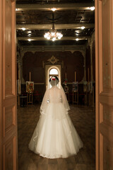 bride in wedding dress