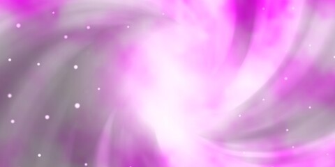 Light Purple vector texture with beautiful stars. Blur decorative design in simple style with stars. Pattern for new year ad, booklets.