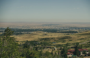 Naklejka premium panoramic view of the city