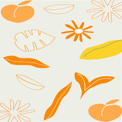 Fototapeta premium orange tone of nature backgound