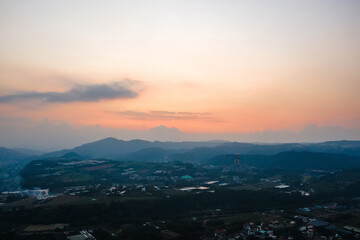 landscape with farm scenic at Puli township