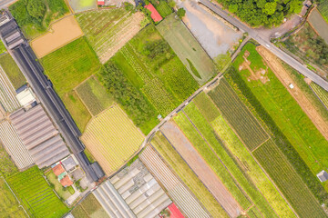 Fototapeta premium aerial view of Puli township