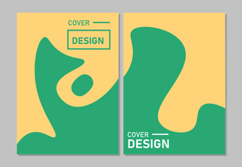 Cover design modern template paper cut design abstract background