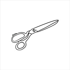 Scissors symbol isolated on white background
