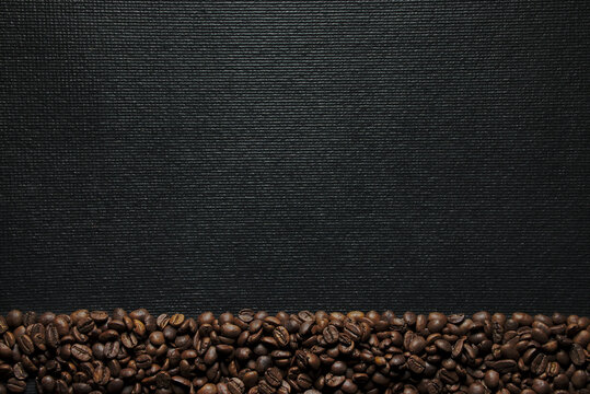 coffee pattern background with copy space, coffee texture concept © Narayan