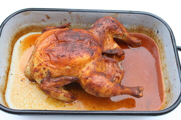 Brathähnchen . Hähnchen. Broiler.