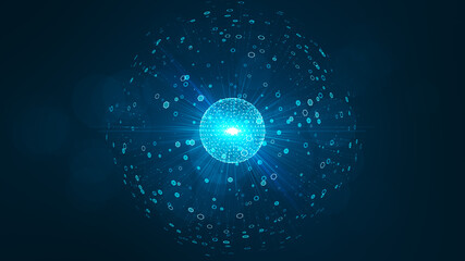 Technology Big Data concept.