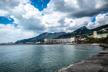 Der Golf von Salerno in Italien