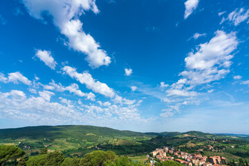 Obraz premium 世界遺産の街サン ジミニャーノの風景