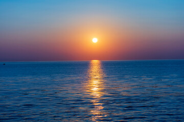 gorgous & colorful sunrise near Santa Cruz, California