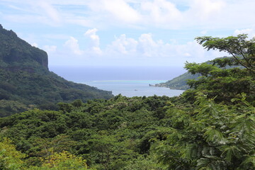Fototapeta na wymiar Baie de Cook à Moorea, Polynésie française