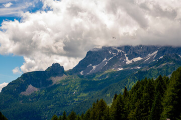 Storm over the alps
