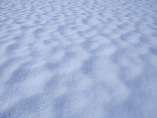 Fresh white deep snow surface