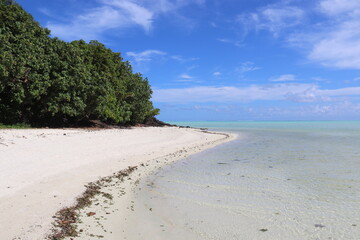 Plage paradisiaque de Maupiti, Polynésie française